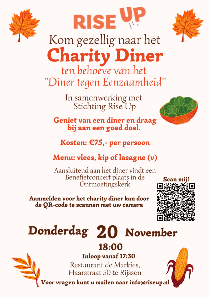 Charity Diner uitnodiging